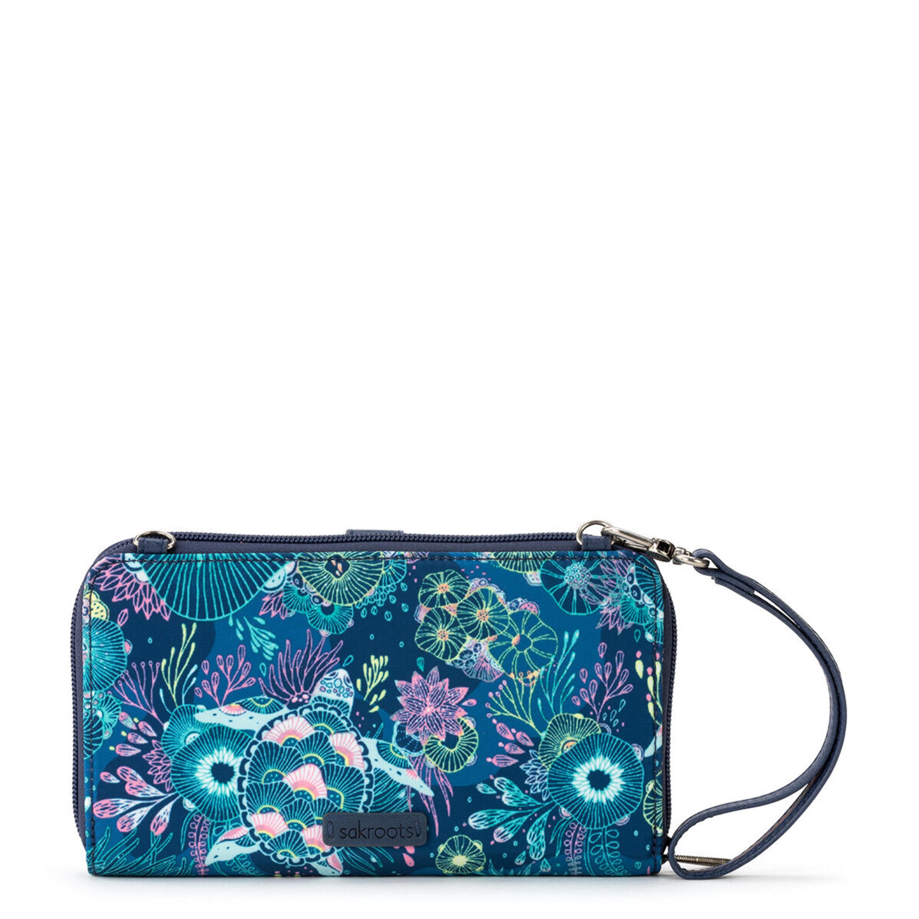 Sakroots Smartphone Wallet - EcoTwill - Royal Blue Seascape