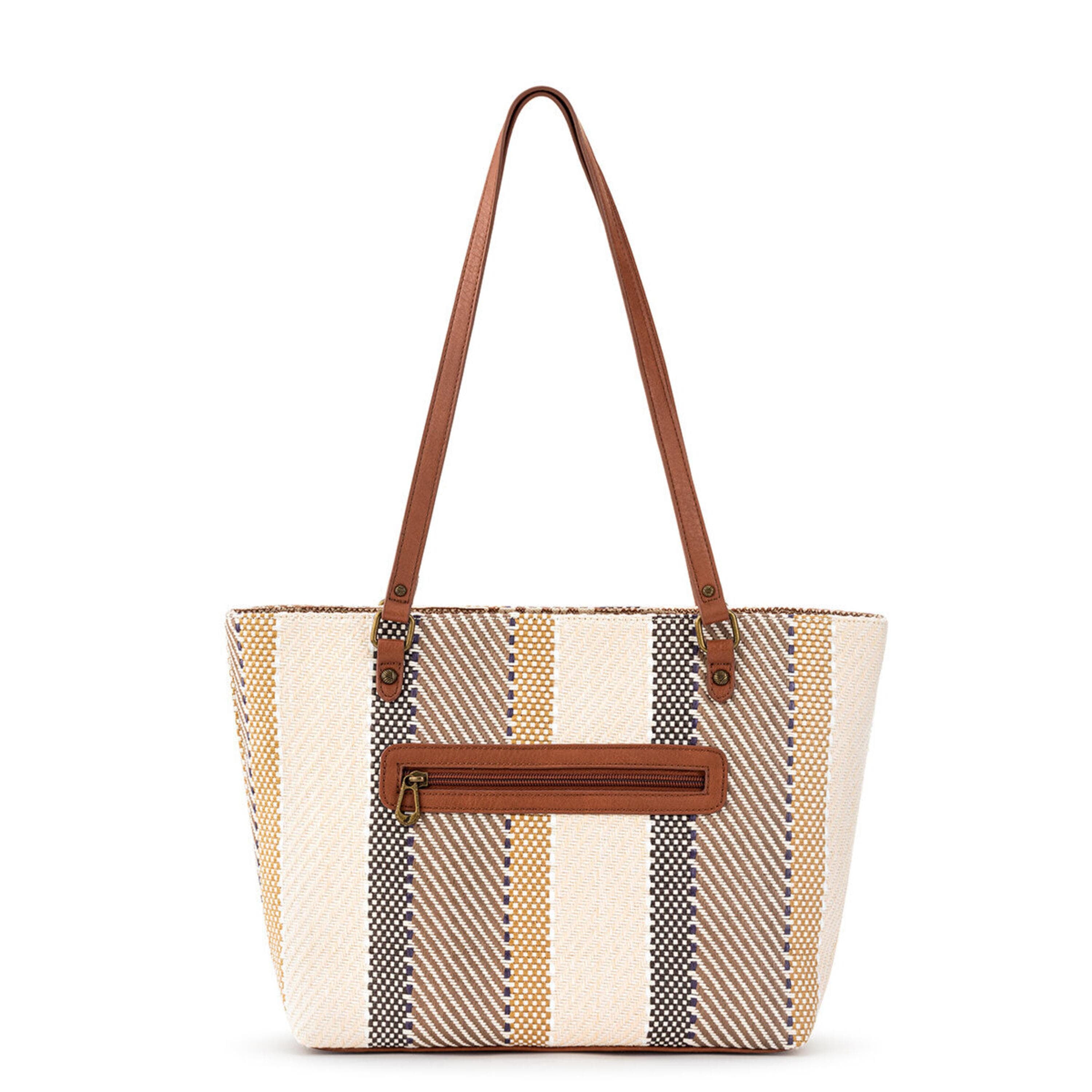 Sakroots Metro Tote - Straw - Tobacco Batik World Woven