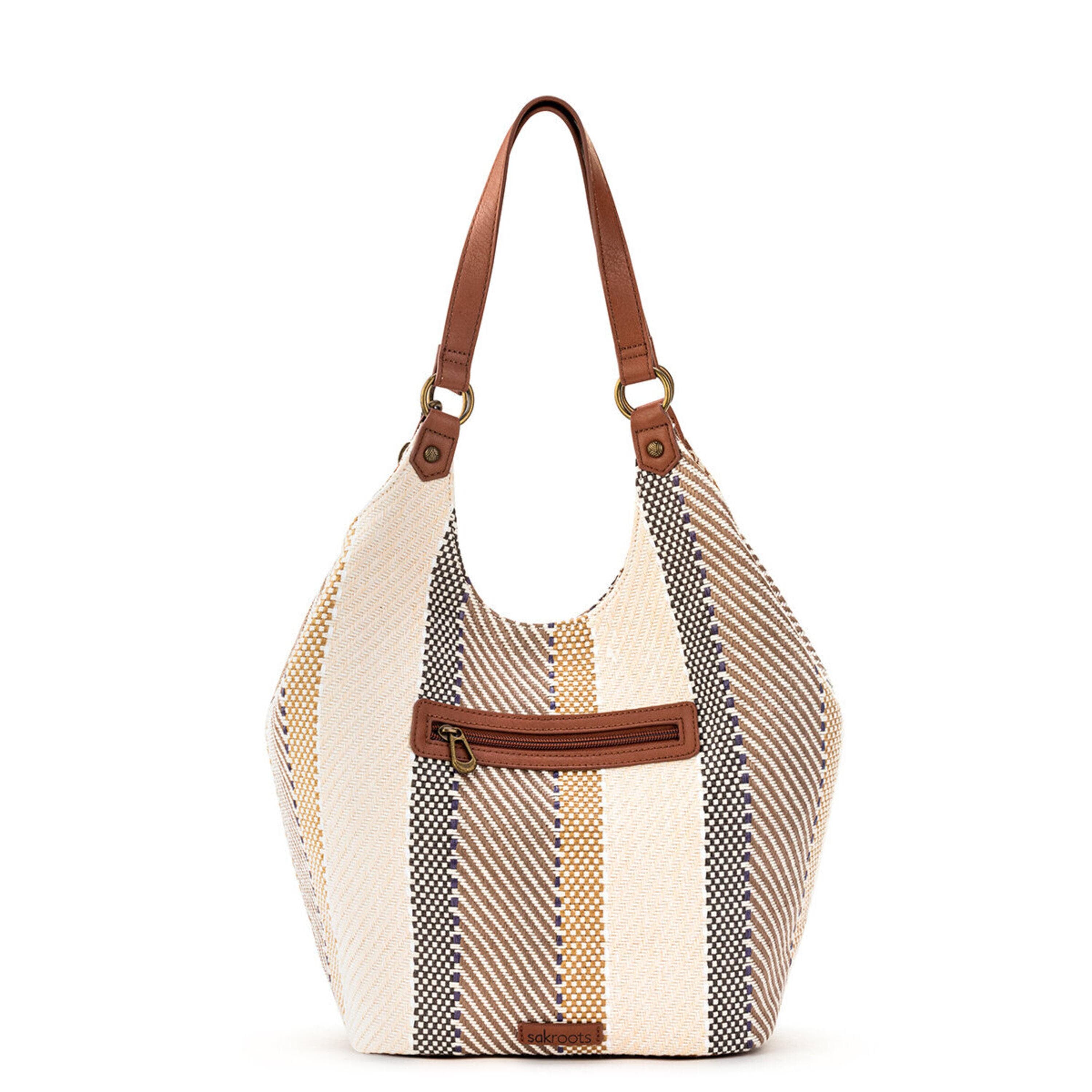 Sakroots Roma Shopper - Straw - Tobacco Batik World Woven