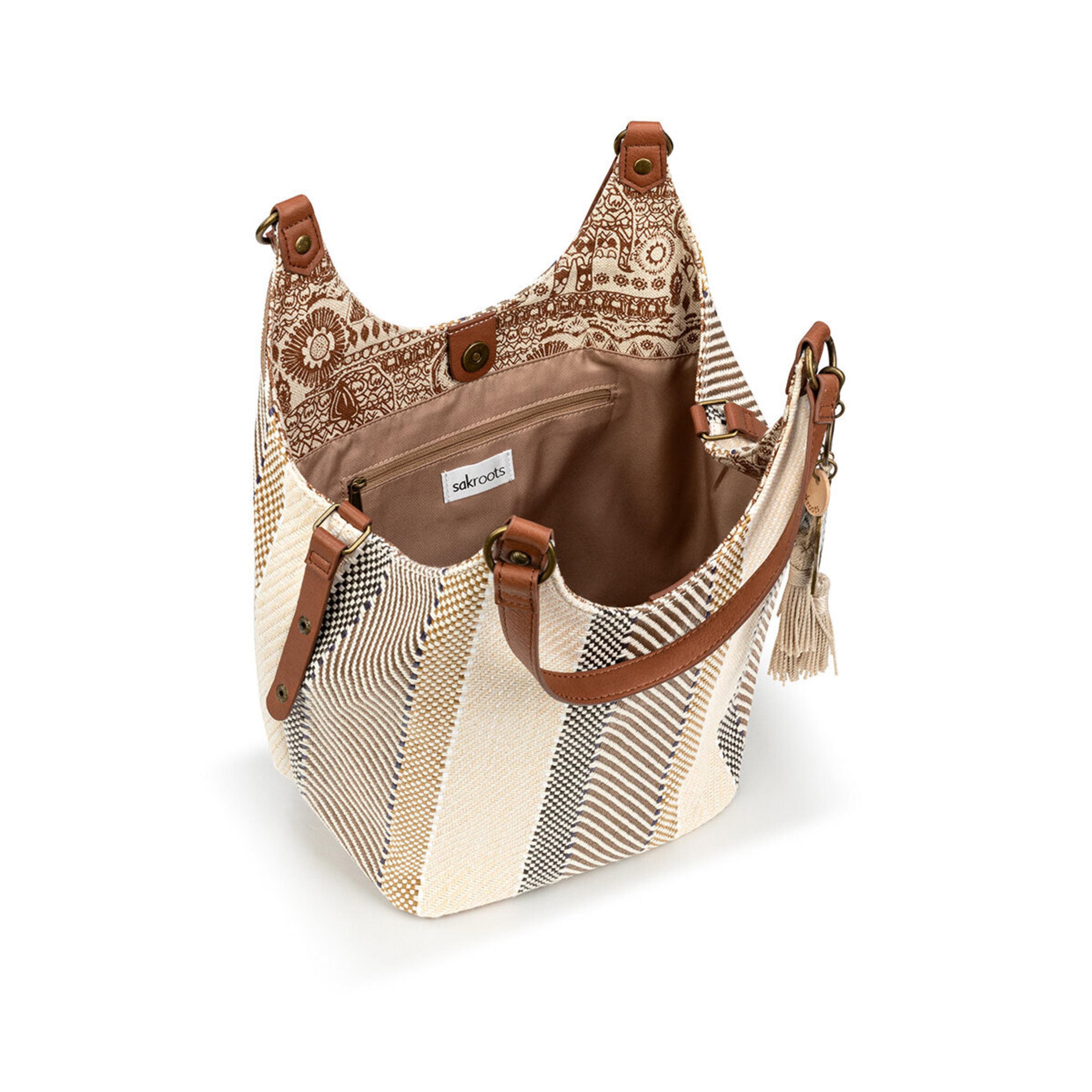 Sakroots Roma Shopper - Straw - Tobacco Batik World Woven