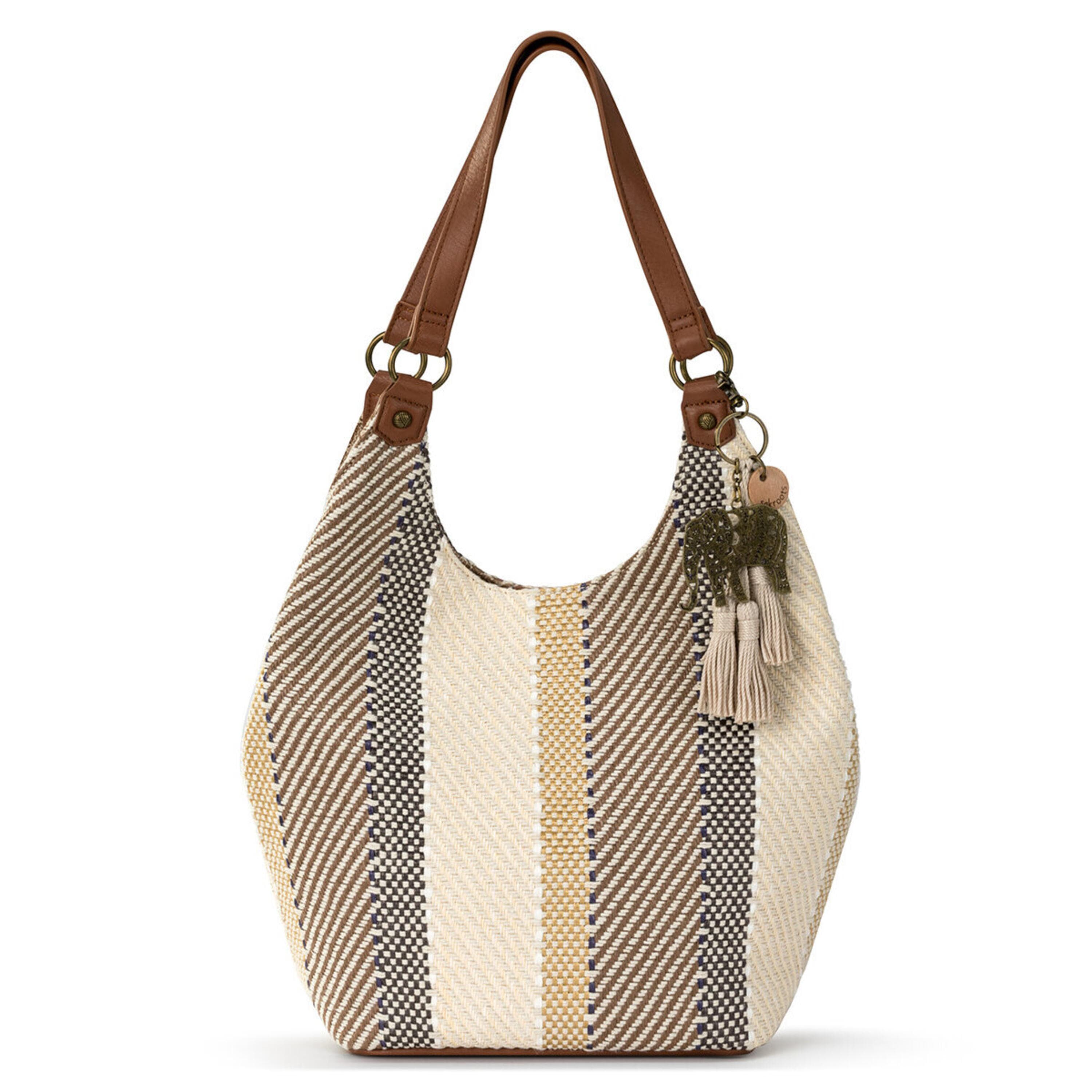 Sakroots Roma Shopper - Straw - Tobacco Batik World Woven