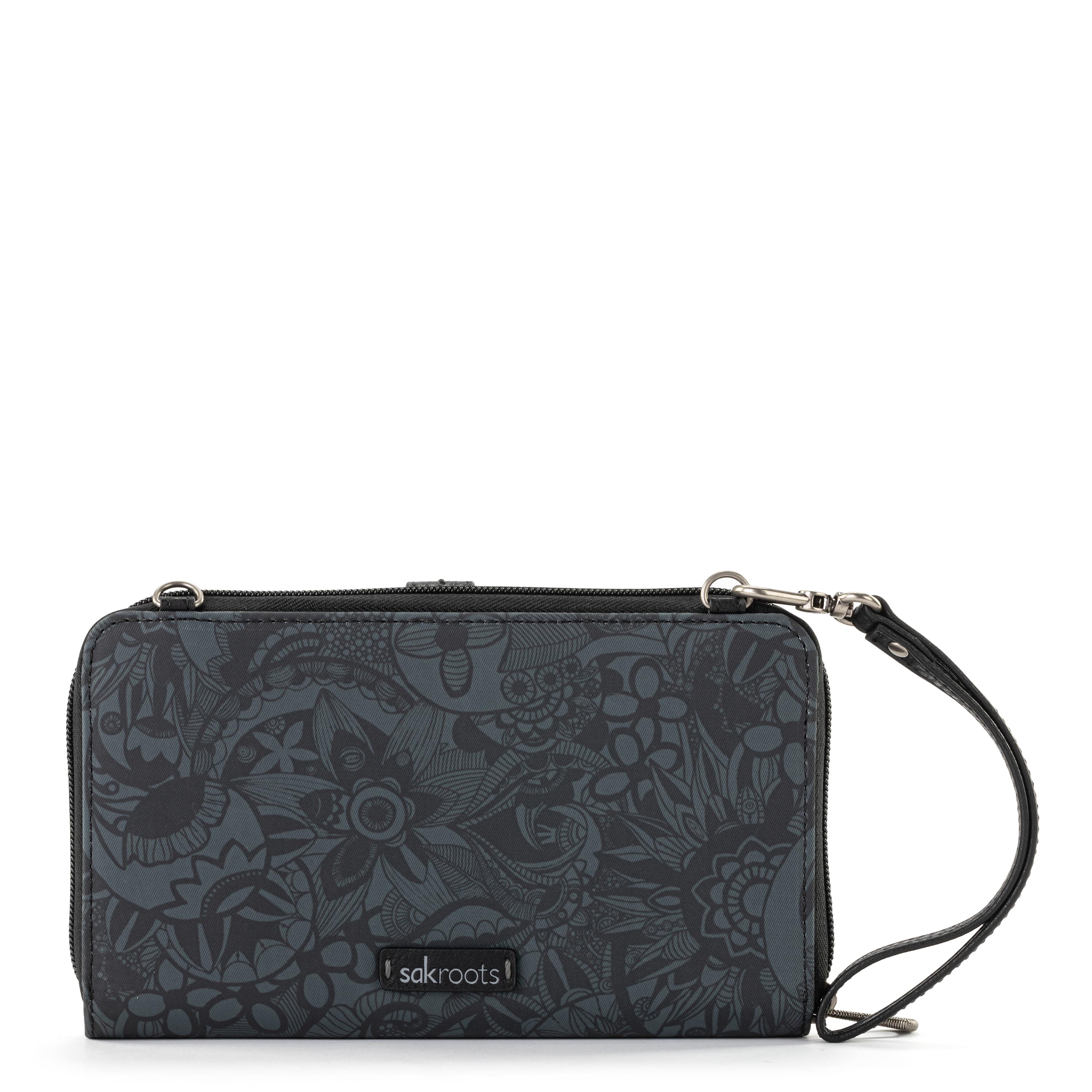 Sakroots Smartphone Wallet - EcoTwill - Black Spirit Desert