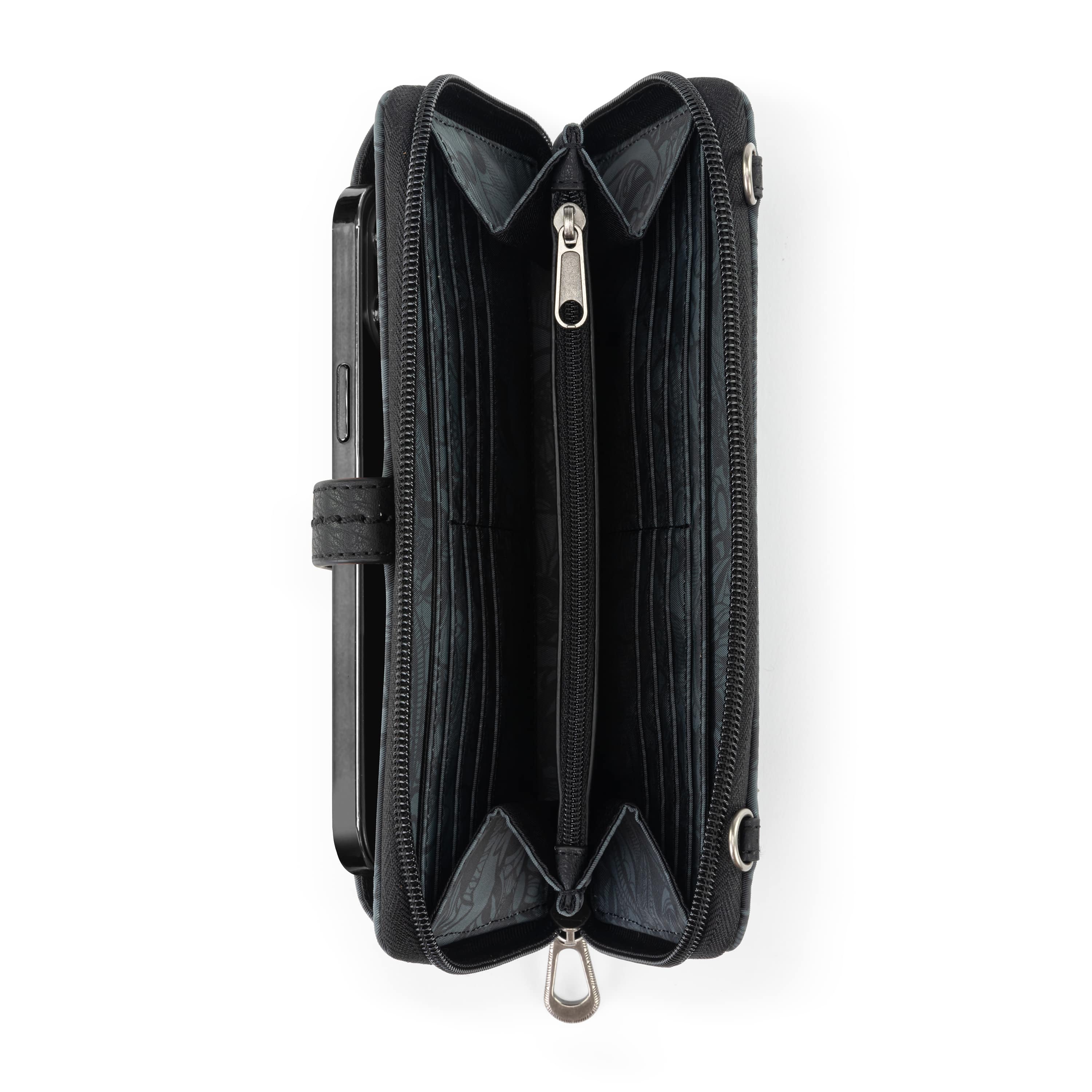Sakroots Smartphone Wallet - EcoTwill - Black Spirit Desert