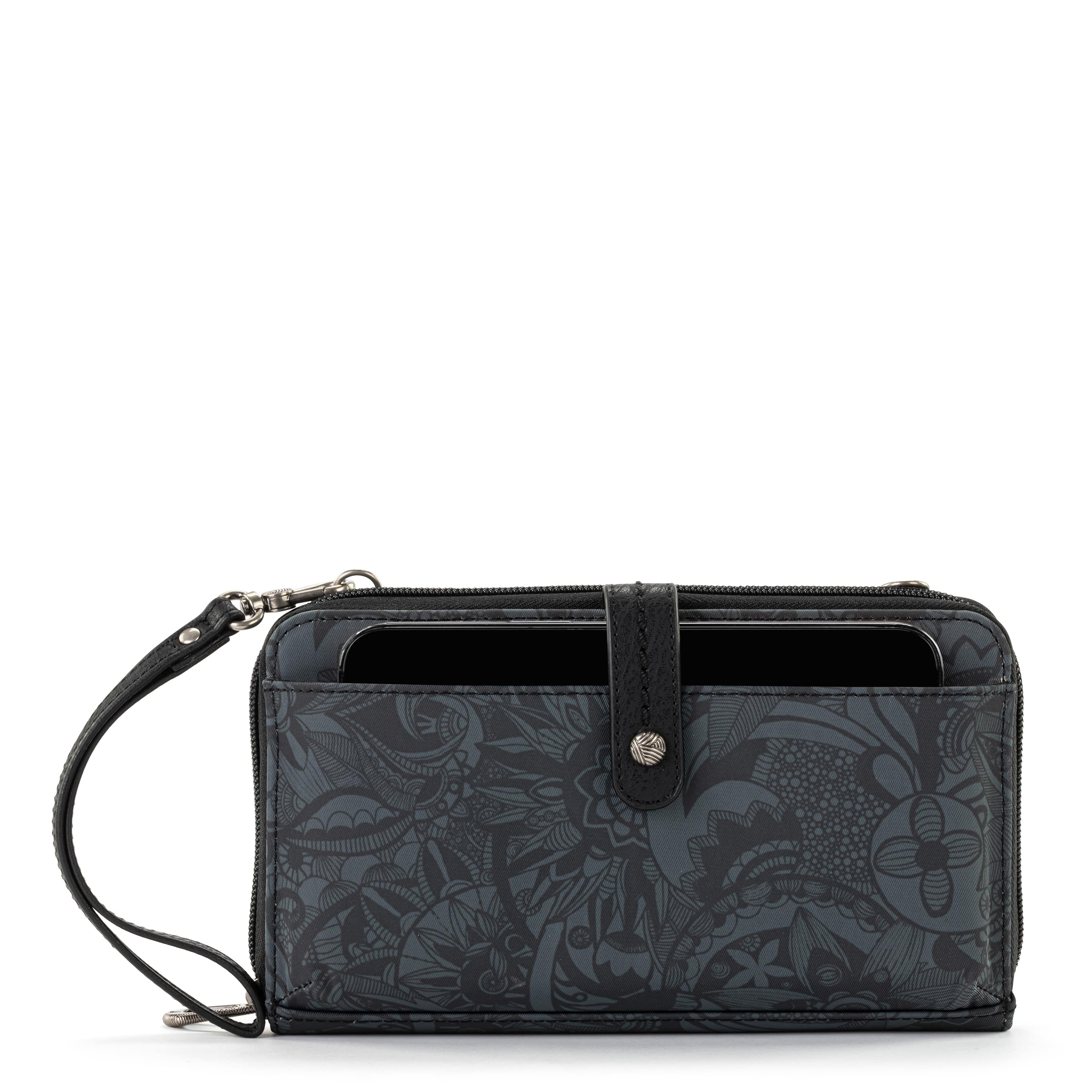 Sakroots Smartphone Wallet - EcoTwill - Black Spirit Desert