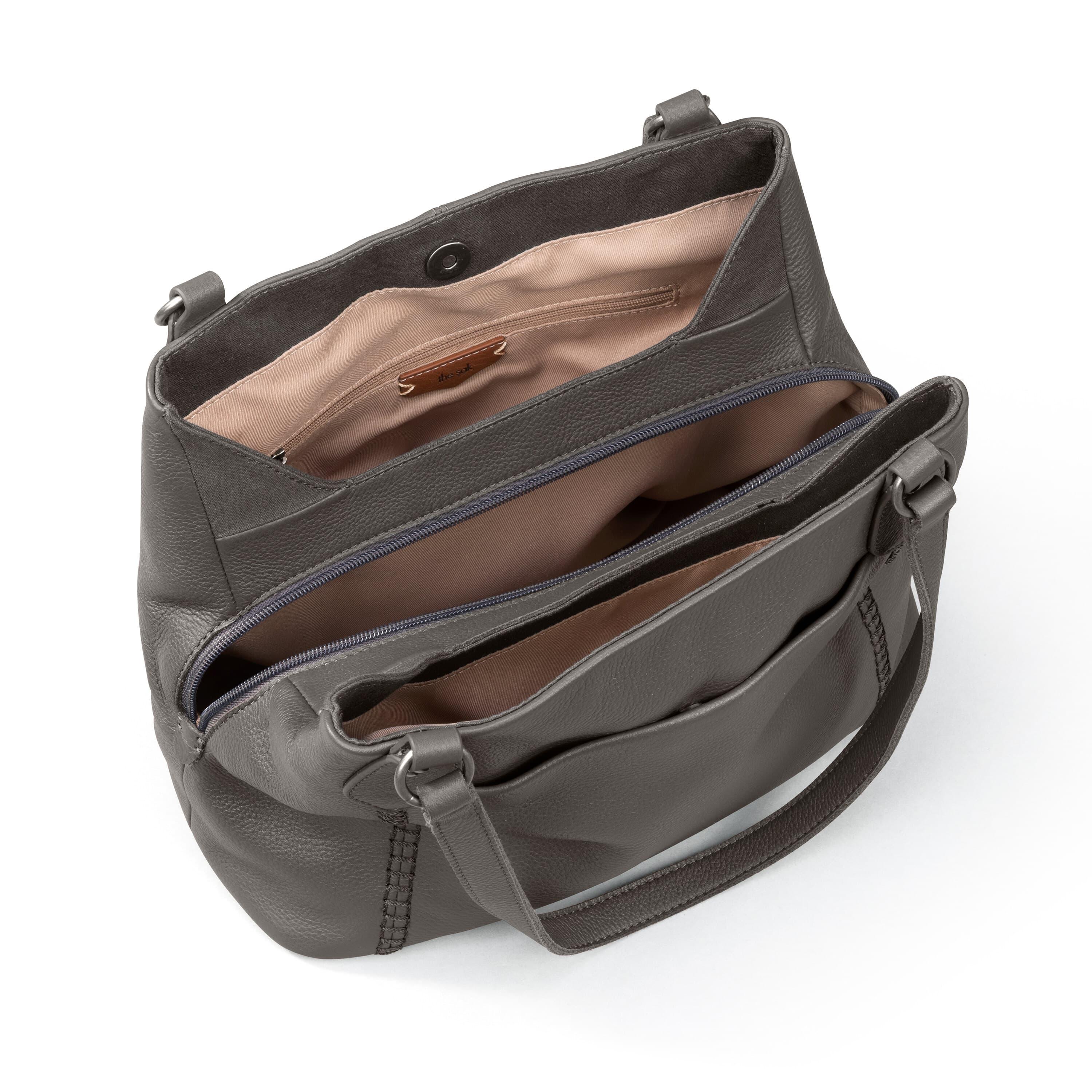 The Sak Melrose Satchel - Leather - Slate