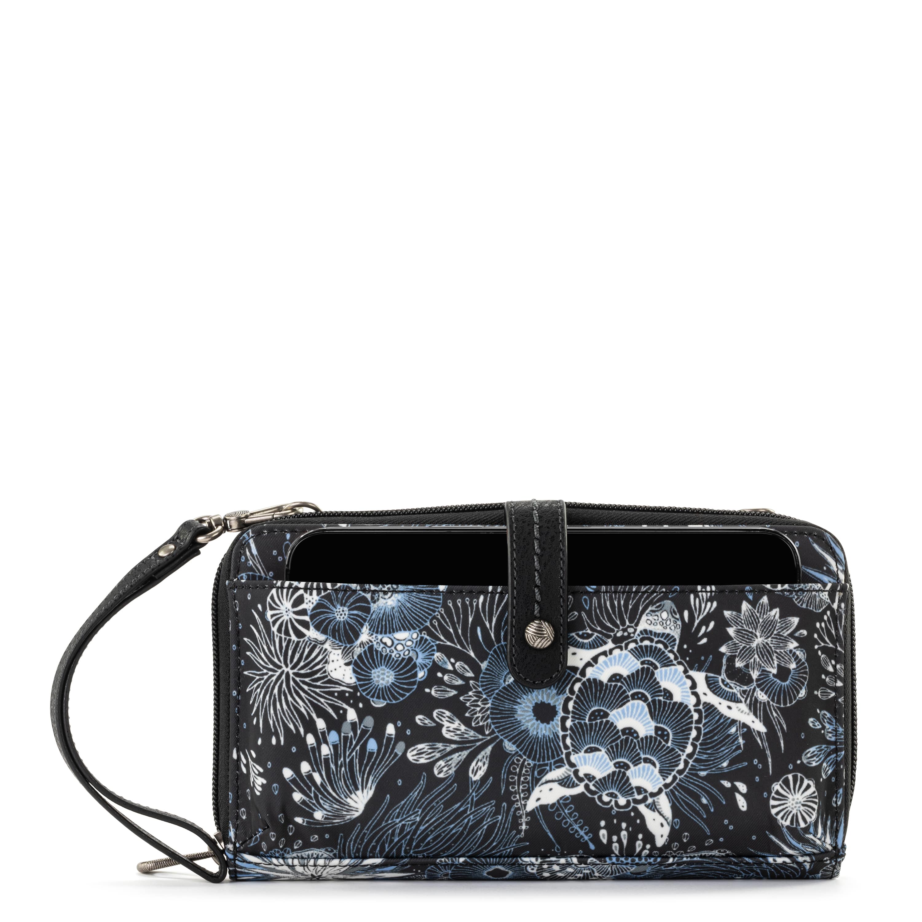 The Sak Iris Large Smartphone Crossbody - |Eco Twill - Midnight Seascape|
