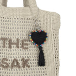The Sak Yarnicharmz Dangle - Hand Crochet - Black Heart