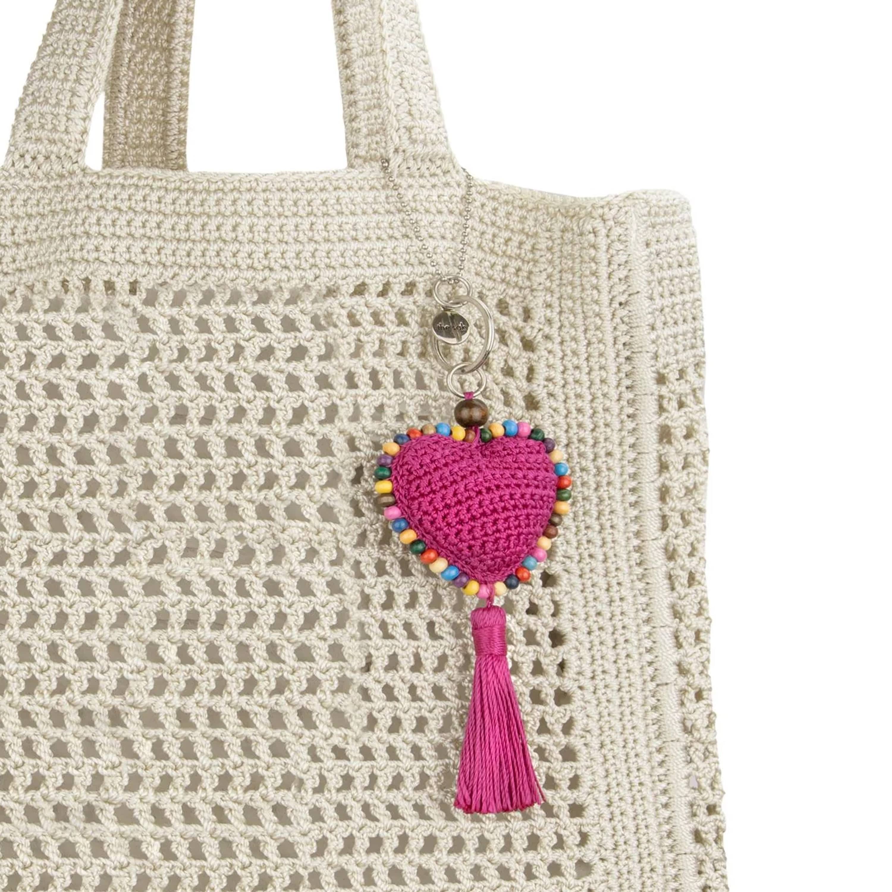 Yarnicharmz Dangle in Pinkberry Heart Crochet – The Sak