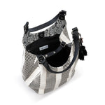 Sakroots Roma Shopper - Straw - Black and White Soulful Desert Woven