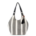 Sakroots Roma Shopper - Straw - Black and White Soulful Desert Woven