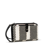 Sakroots Smartphone Wallet - Straw - Black and White Soulful Desert Woven