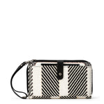 Sakroots Smartphone Wallet - Straw - Black and White Soulful Desert Woven