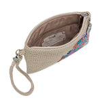 The Sak Vita Wristlet - Hand Crochet - Ecru Seascape