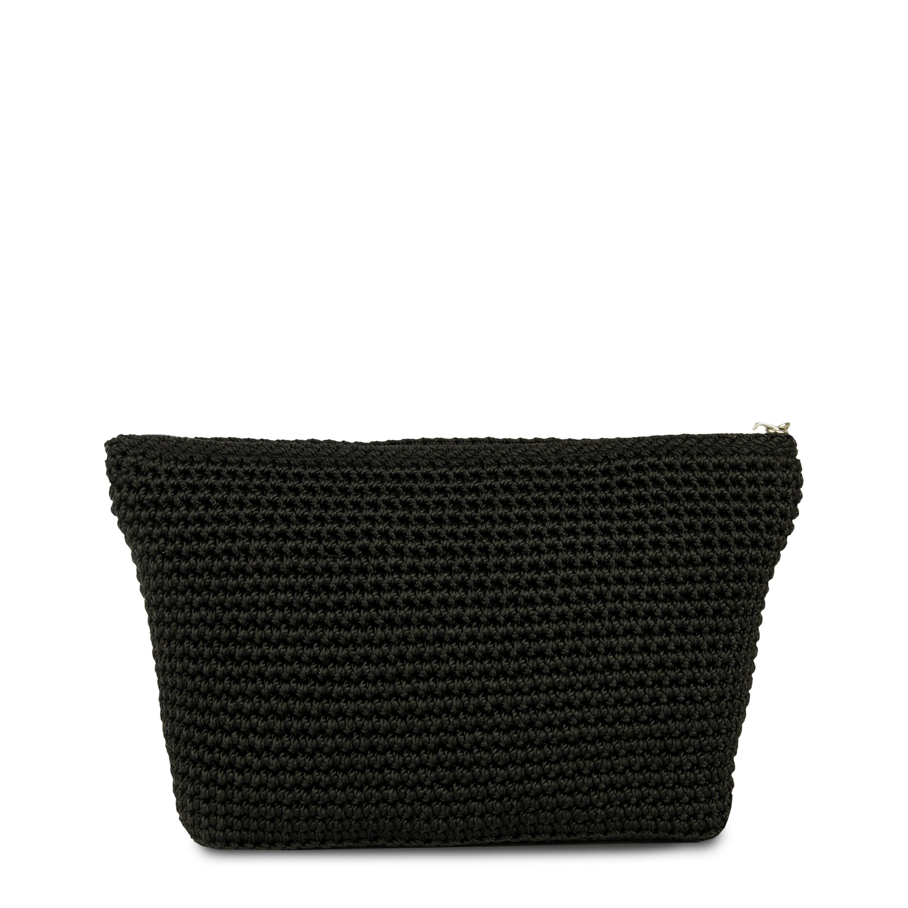 The Sak Essential Pouch - Hand Crochet - Black