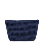 The Sak Essential Pouch - Hand Crochet - Denim