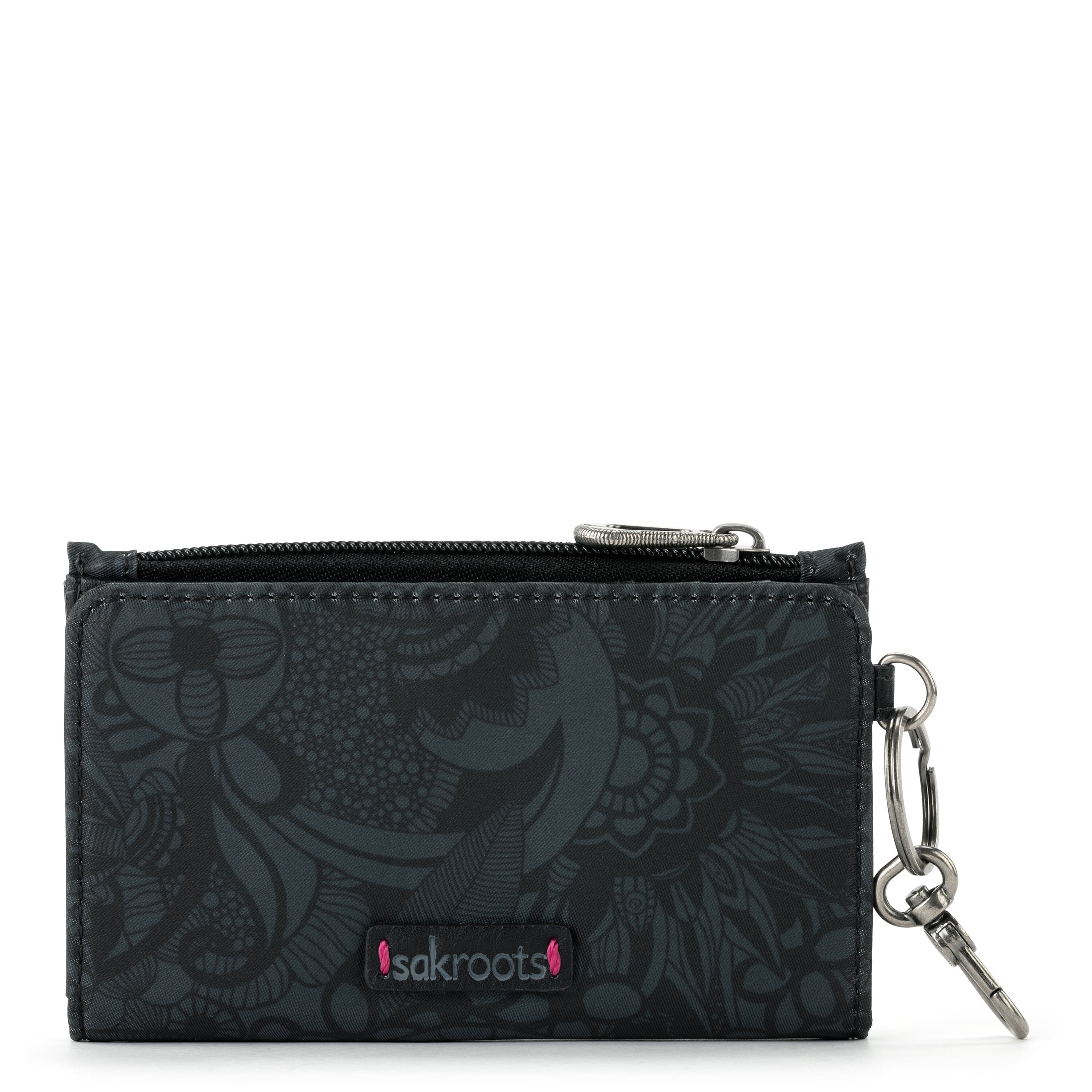 Sakroots Encino Essential Wallet - EcoTwill - Black Spirit Desert