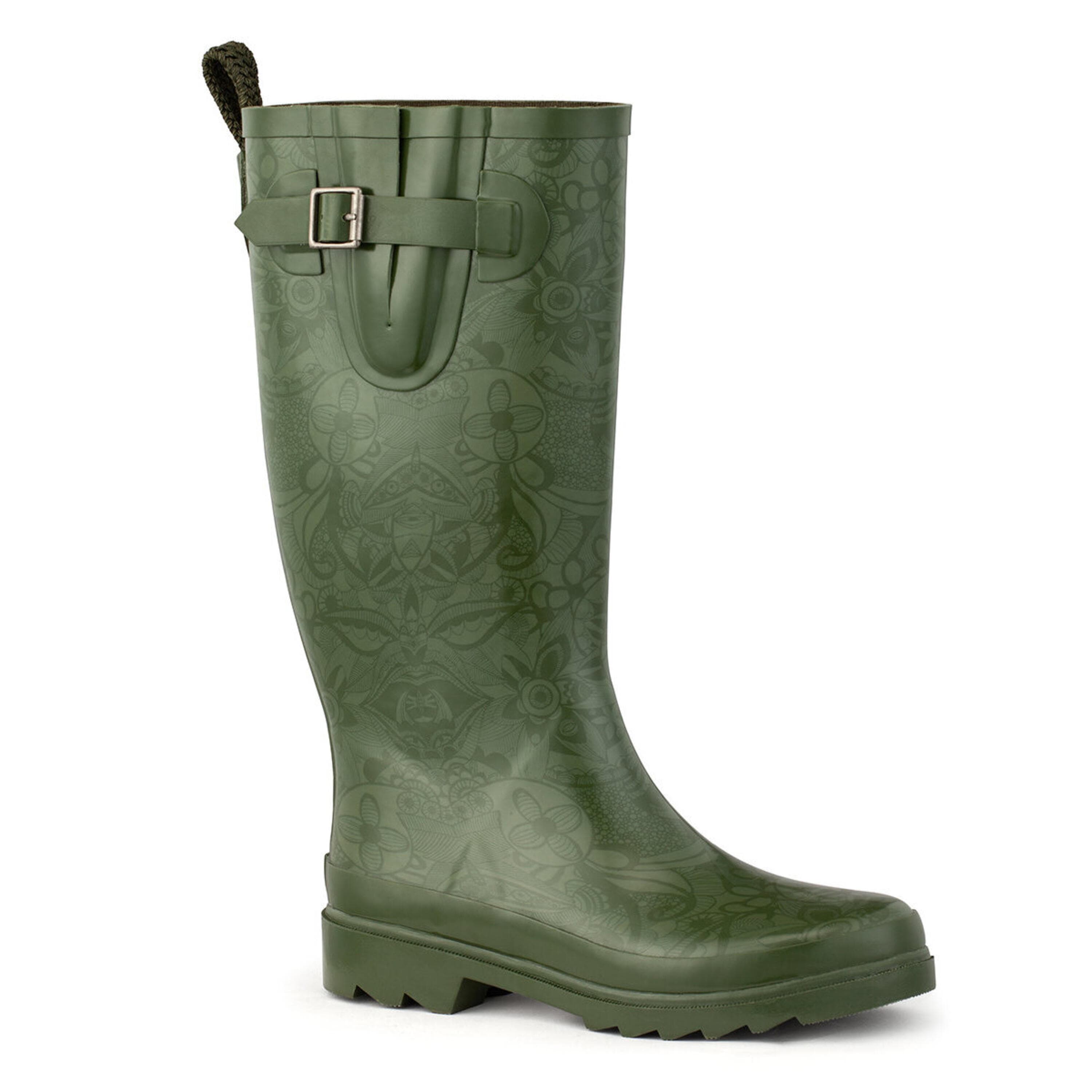 Sakroots Rhythm Rainboot - Rubber - Olive Spirit Desert
