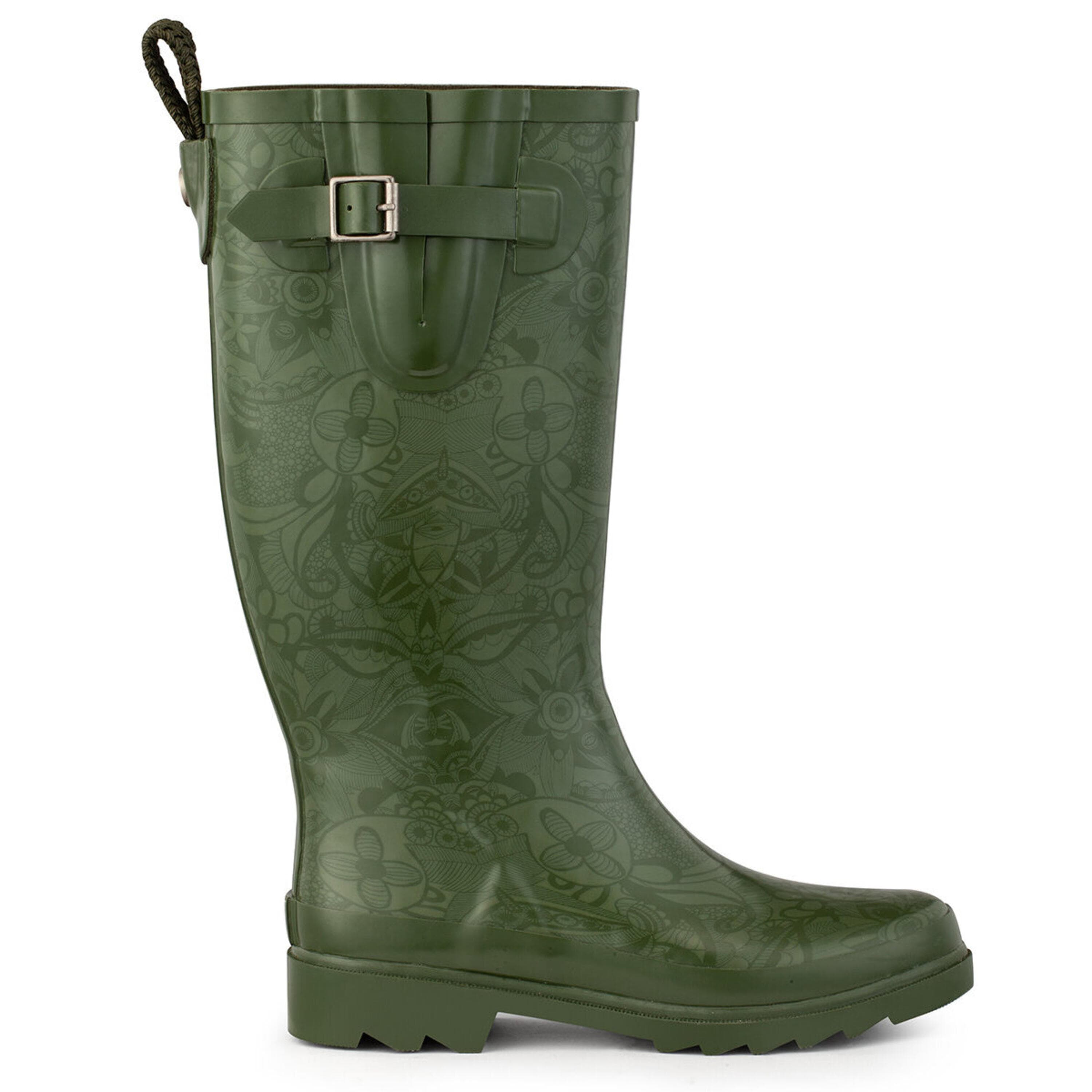 Sakroots Rhythm Rainboot - Rubber - Olive Spirit Desert
