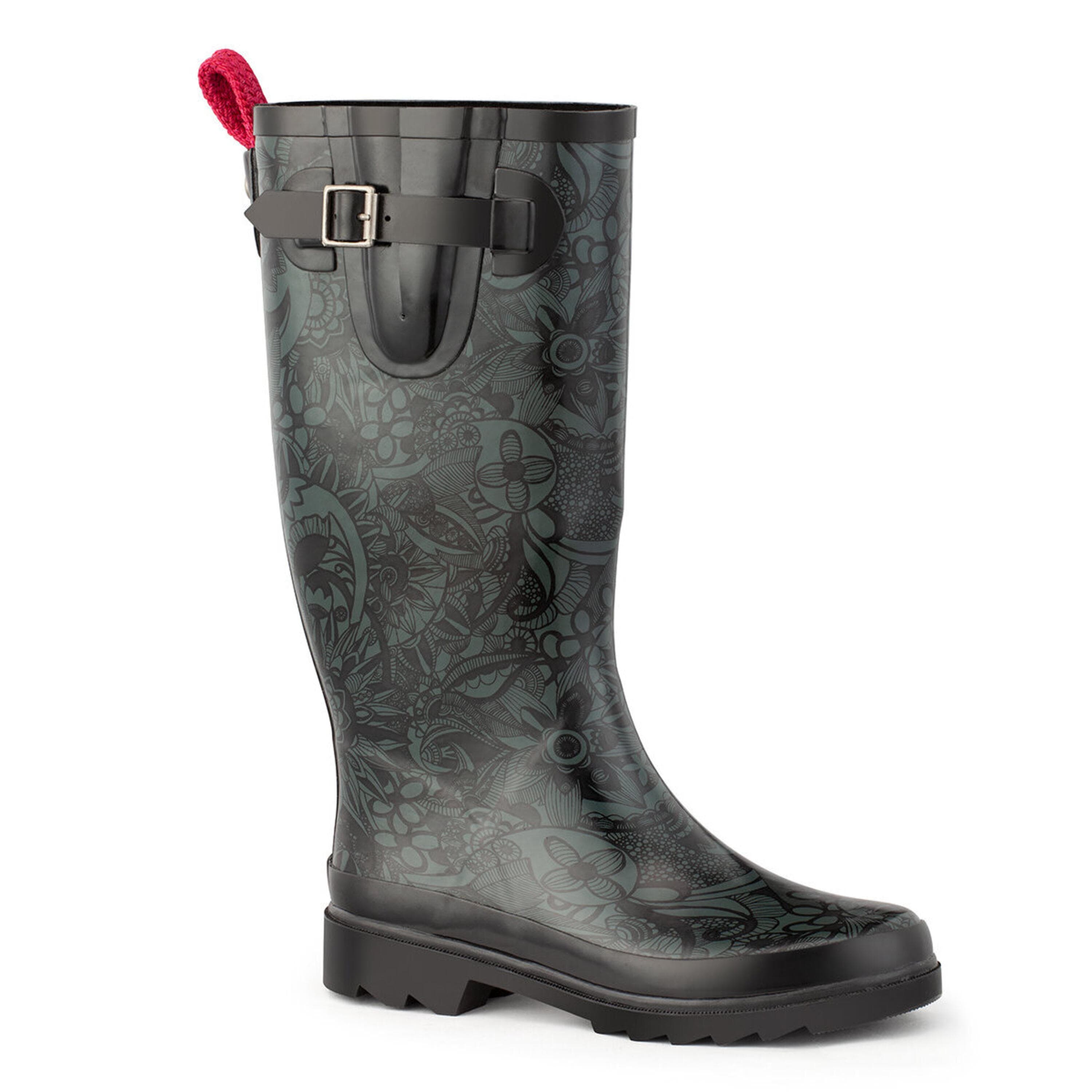 Sakroots Rhythm Rainboot - Rubber - Black Spirit Desert