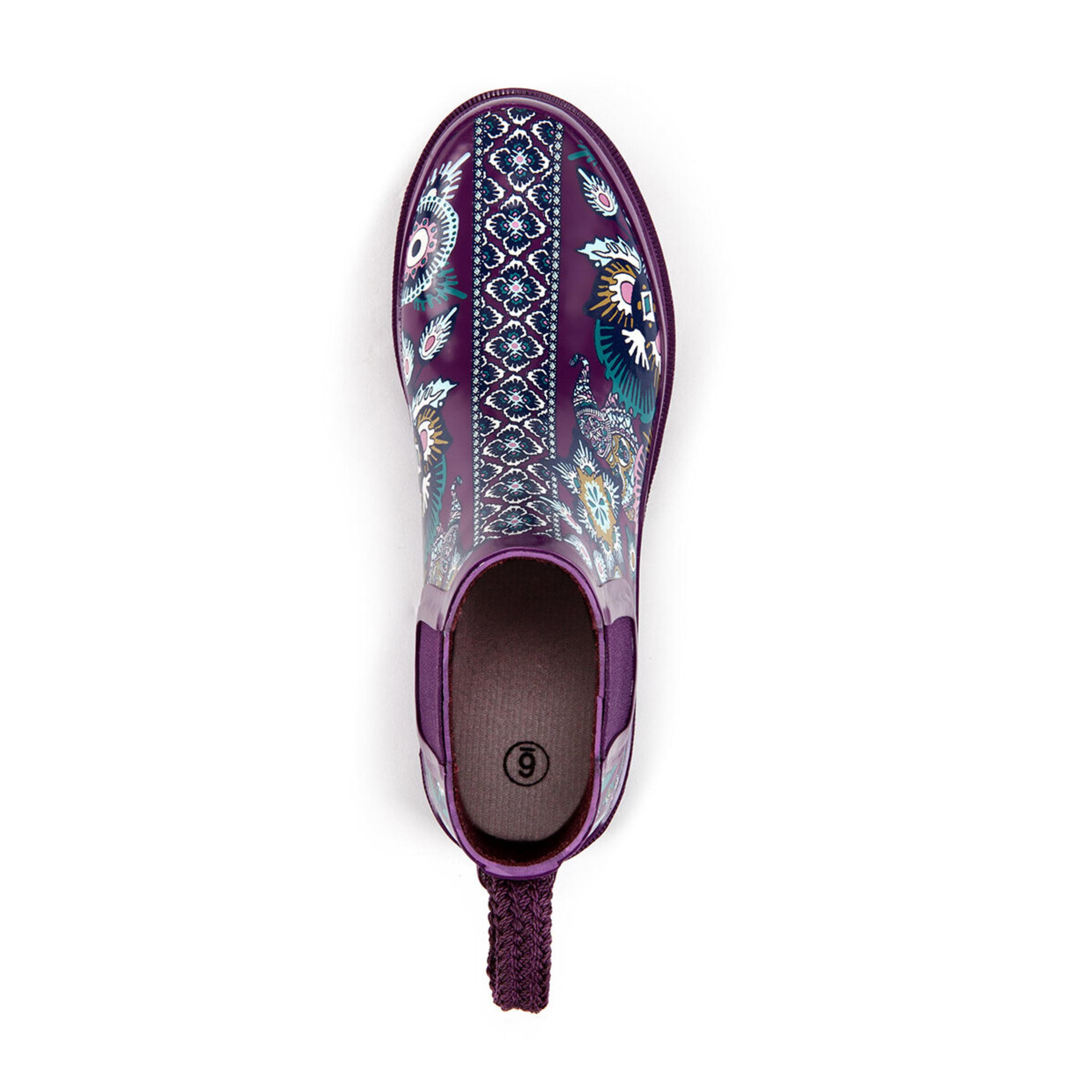 Sakroots Rhyme Rainboot - Rubber - Violet Tapestry World