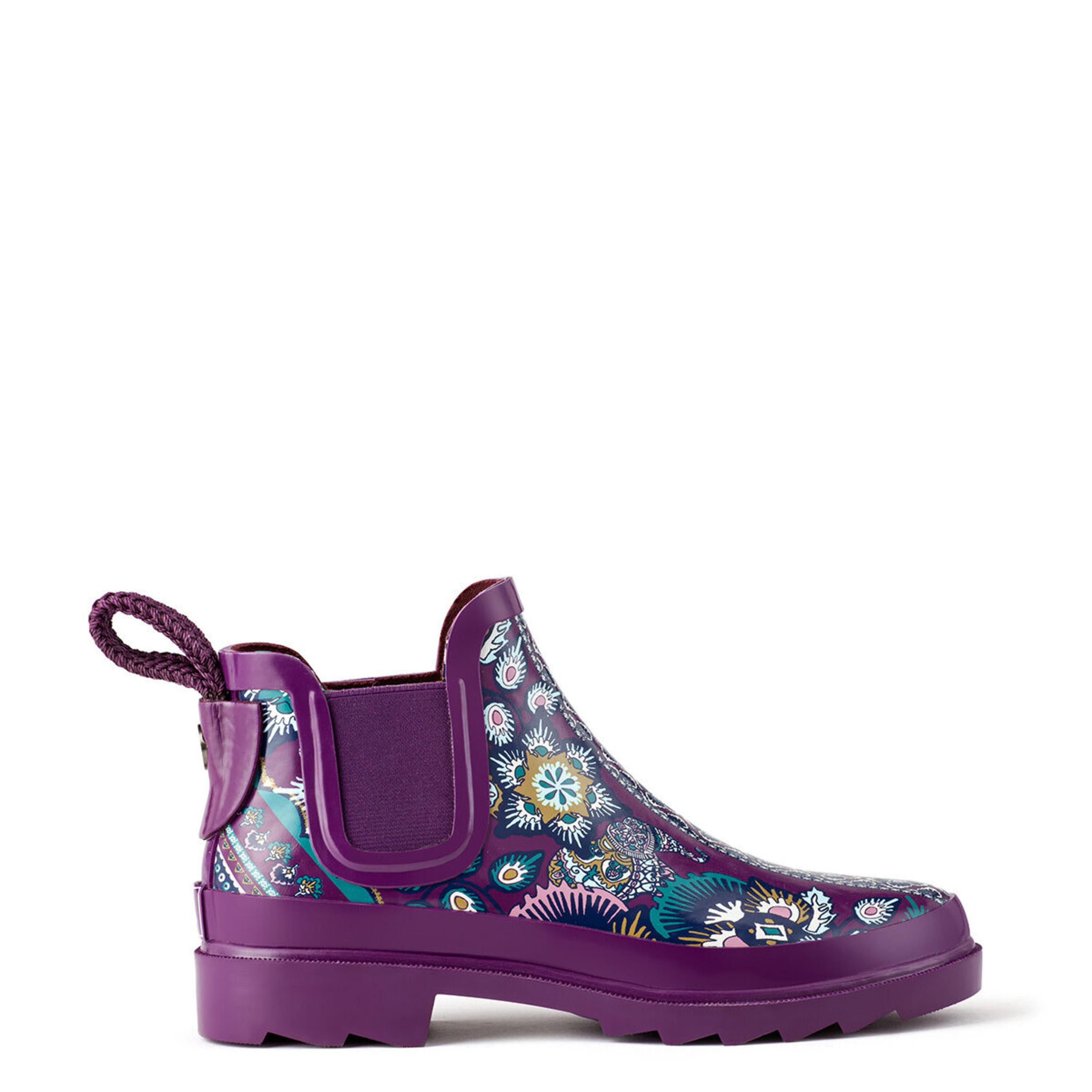 Sakroots Rhyme Rainboot - Rubber - Violet Tapestry World