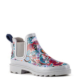 Sakroots Rhyme Rainboot - Rubber - Crimson Enchanted Forest