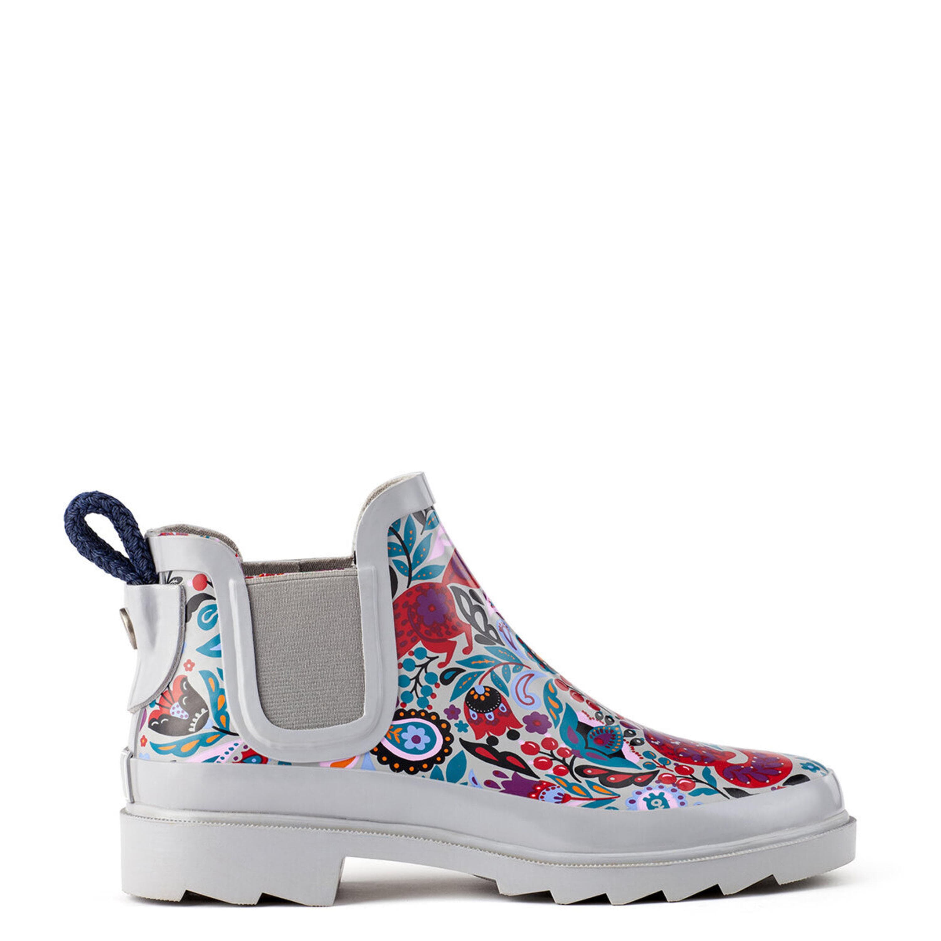 Sakroots Rhyme Rainboot - Rubber - Crimson Enchanted Forest