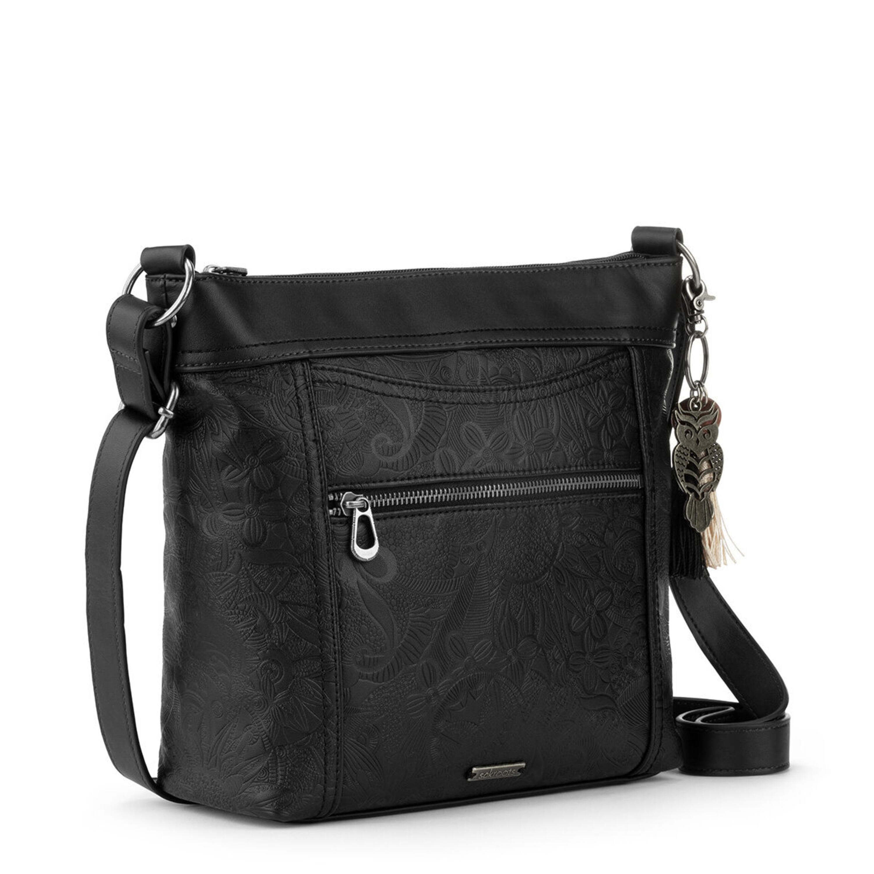 Sakroots Arcadia Crossbody - Vegan Leather - Black