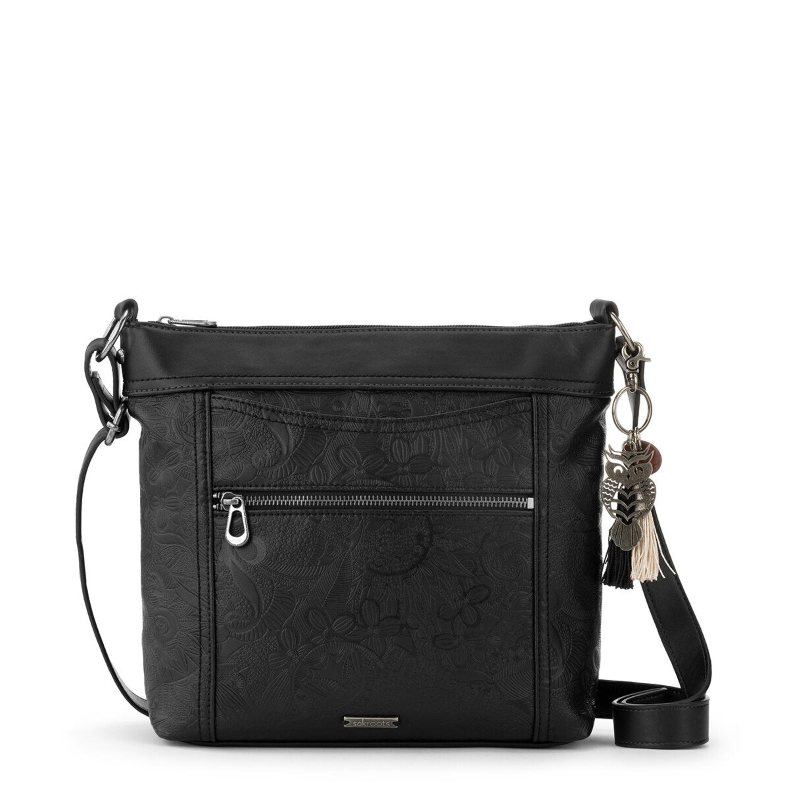 Sakroots Arcadia Crossbody - Vegan Leather - Black