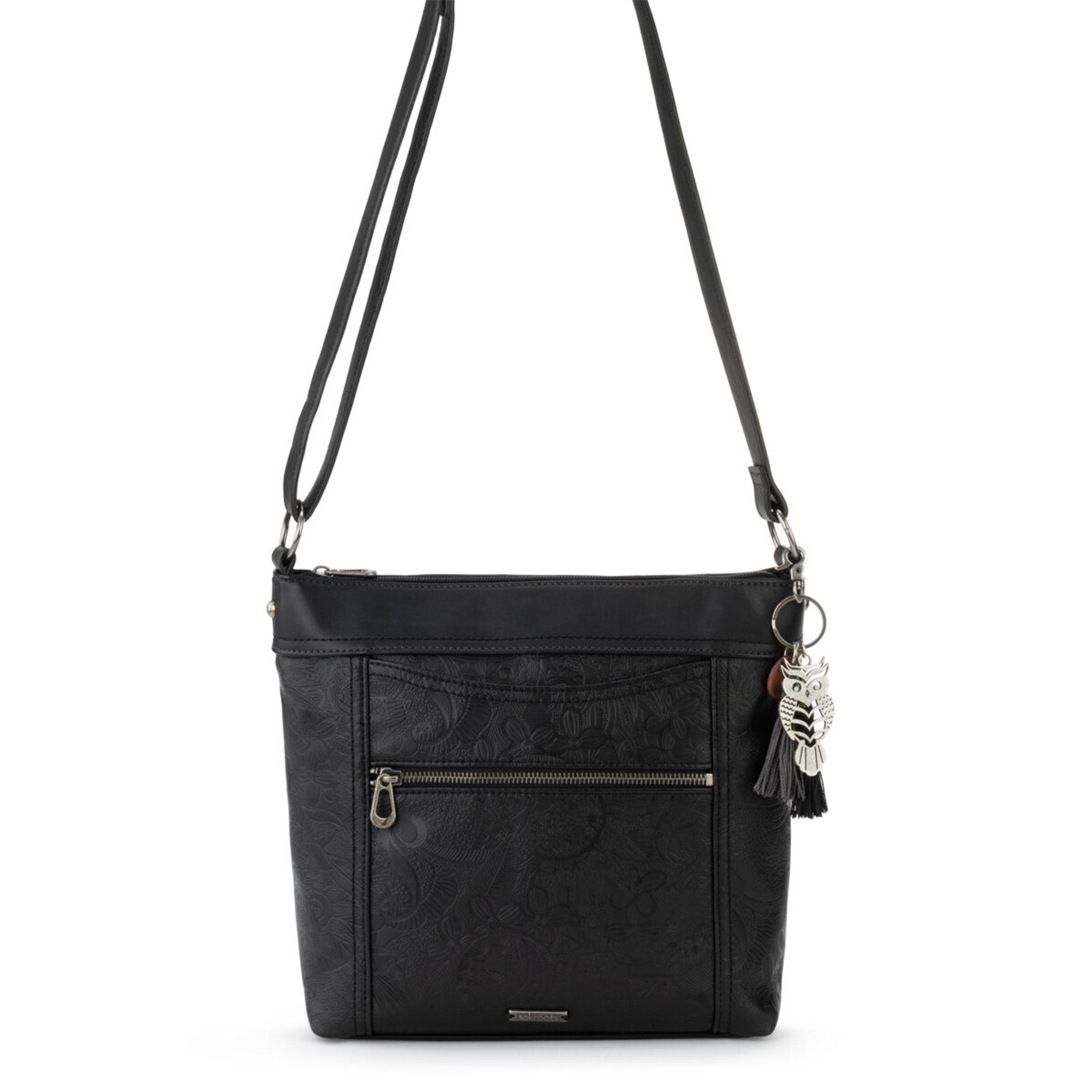 Sakroots Arcadia Crossbody - Vegan Leather - Black