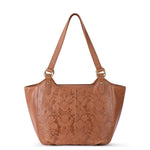 The Sak Bolinas Satchel - Leather - Tobacco Floral Embossed