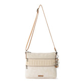 Sakroots Basic Crossbody - Canvas - White Flower Blossom