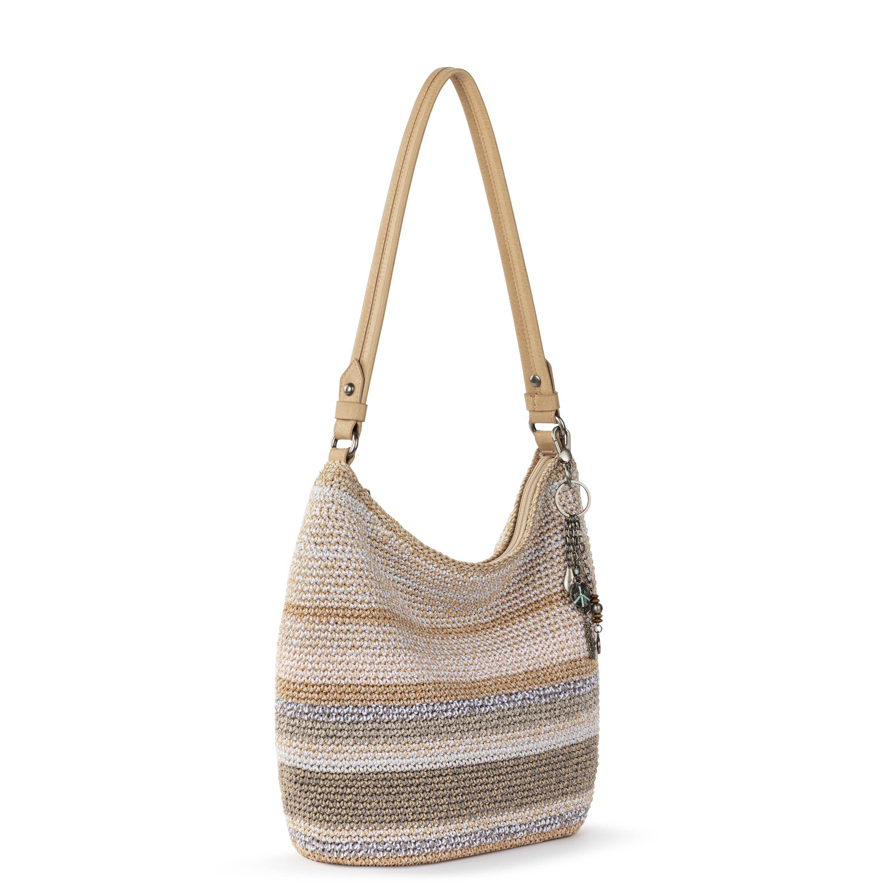 The Sak Sequoia Hobo - Hand Crochet - Sand Stripe