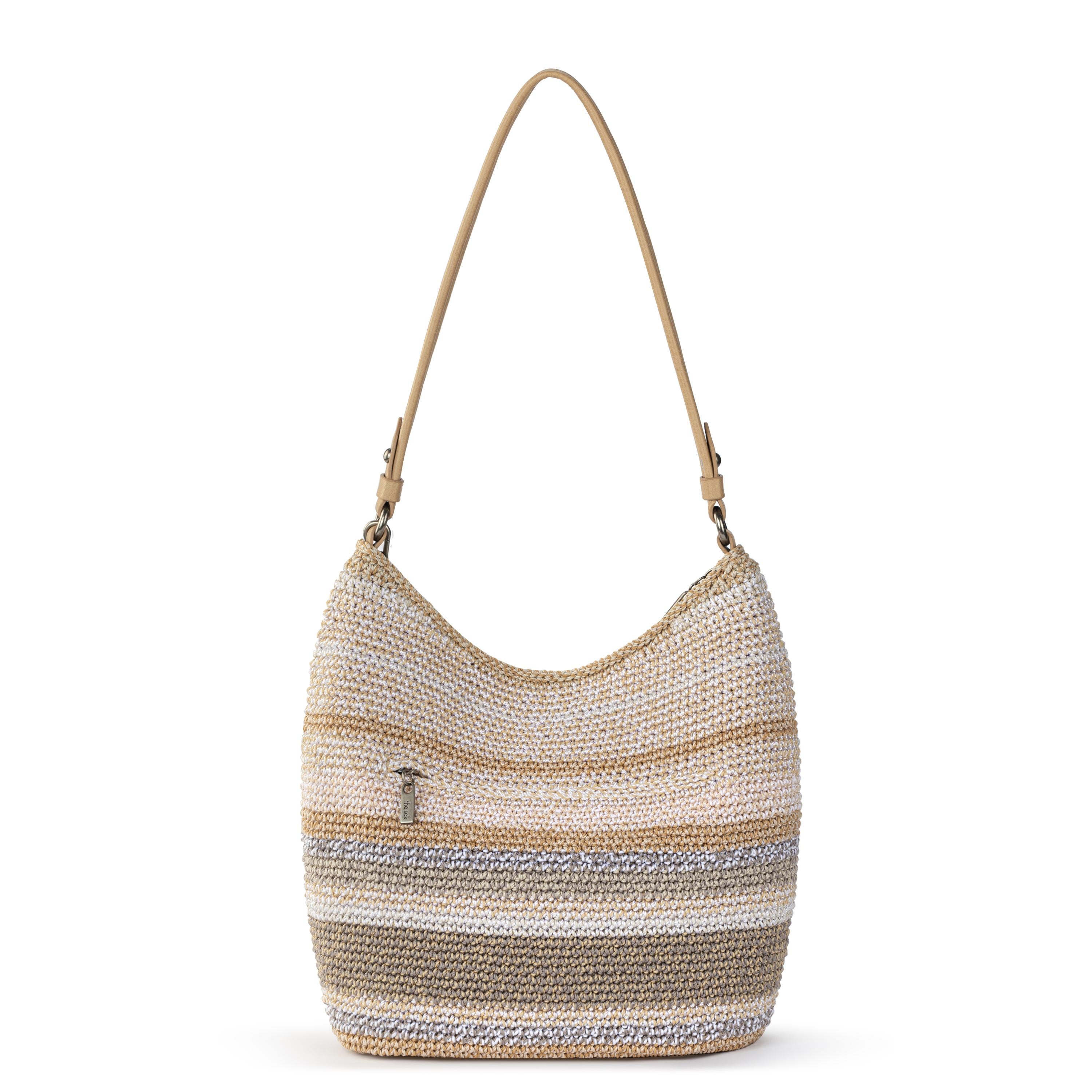 The Sak Sequoia Hobo - Hand Crochet - Sand Stripe