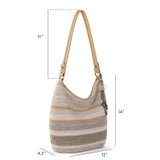 The Sak Sequoia Hobo - Hand Crochet - Sand Stripe