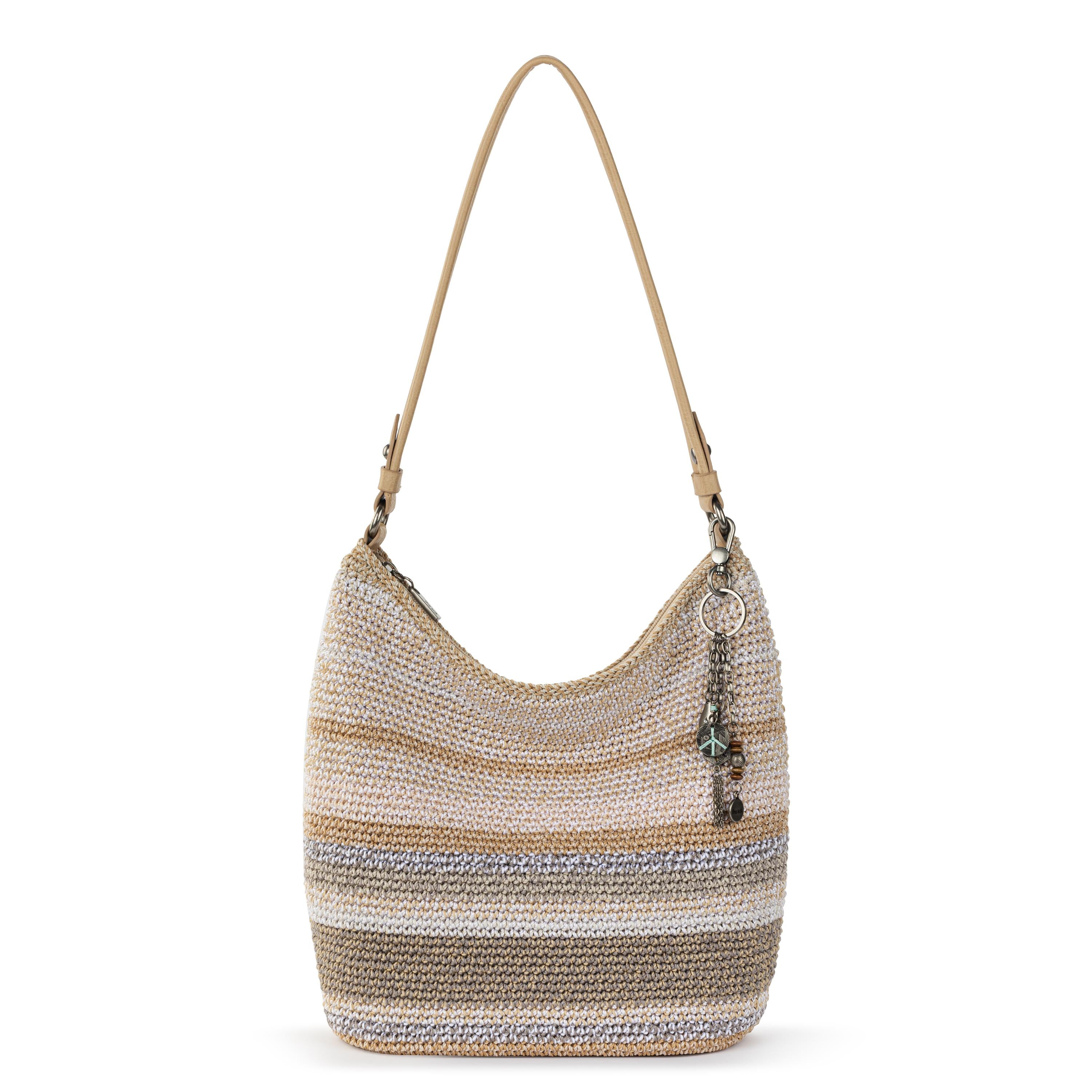 The Sak Sequoia Hobo - Hand Crochet - Sand Stripe