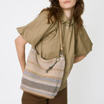 The Sak Sequoia Hobo - Hand Crochet - Sand Stripe