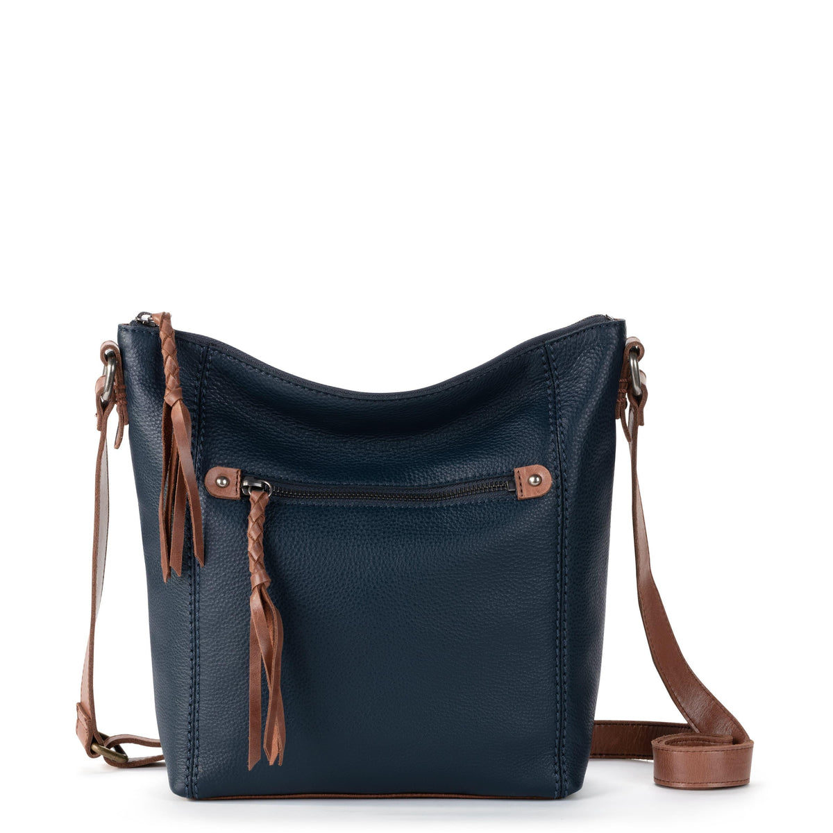 Ashland Crossbody Bag in Indigo Leather