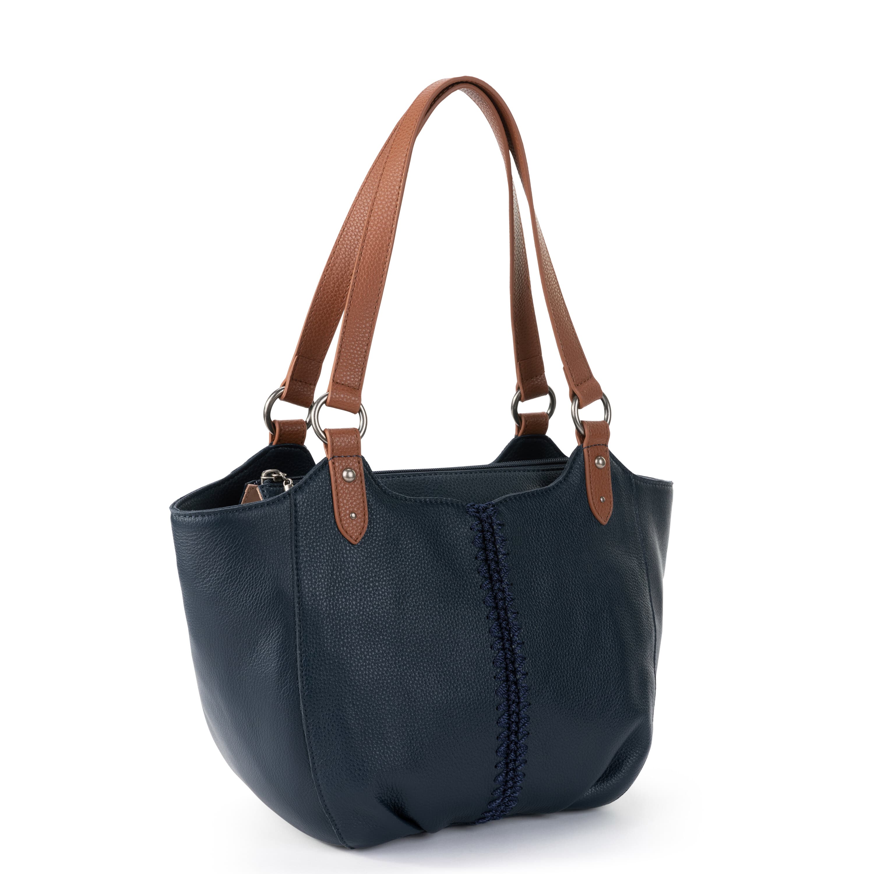 The Sak Bolinas Satchel - Leather - Indigo