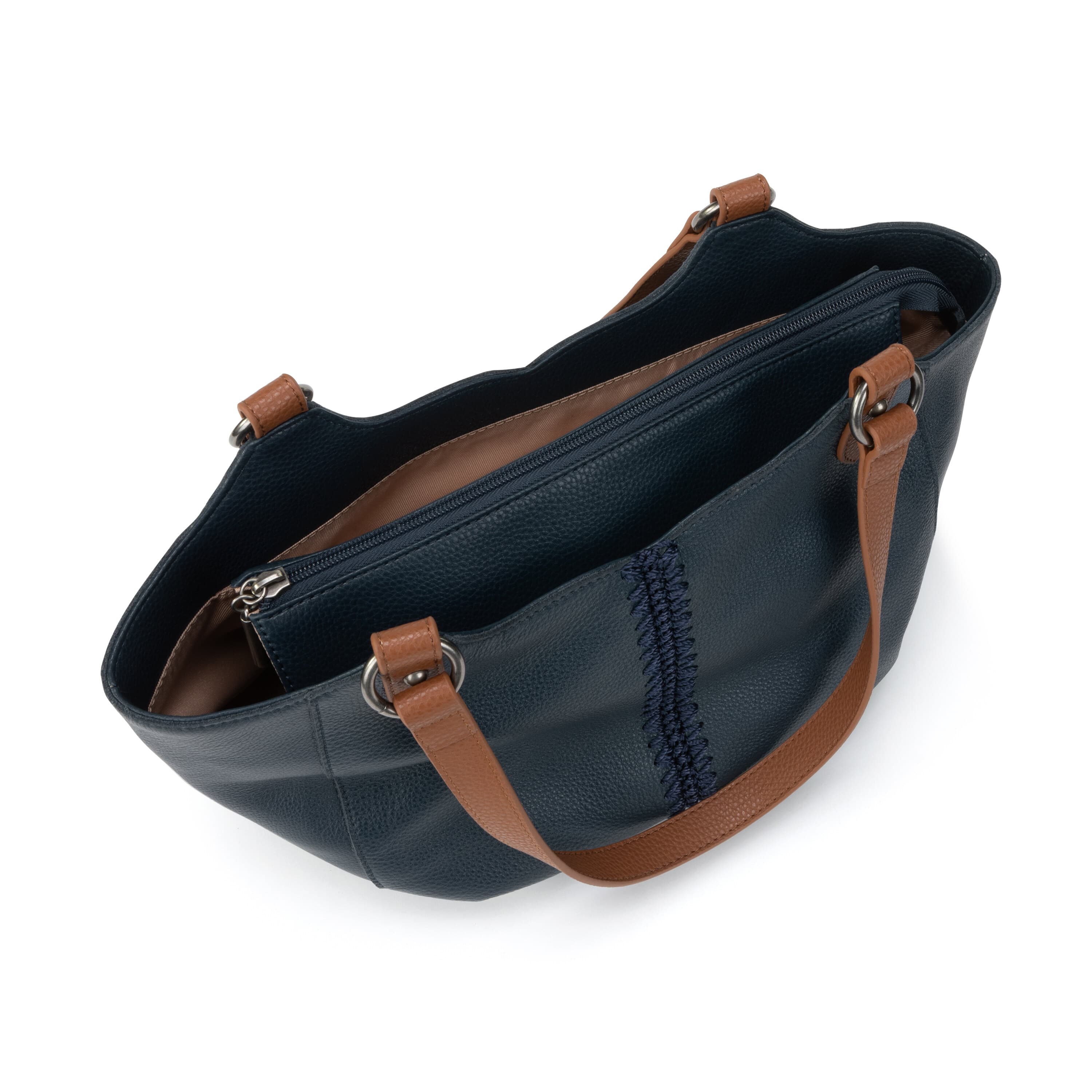 The Sak Bolinas Satchel - Leather - Indigo