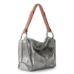 The Sak Los Feliz Hobo - Leather - Dark Silver