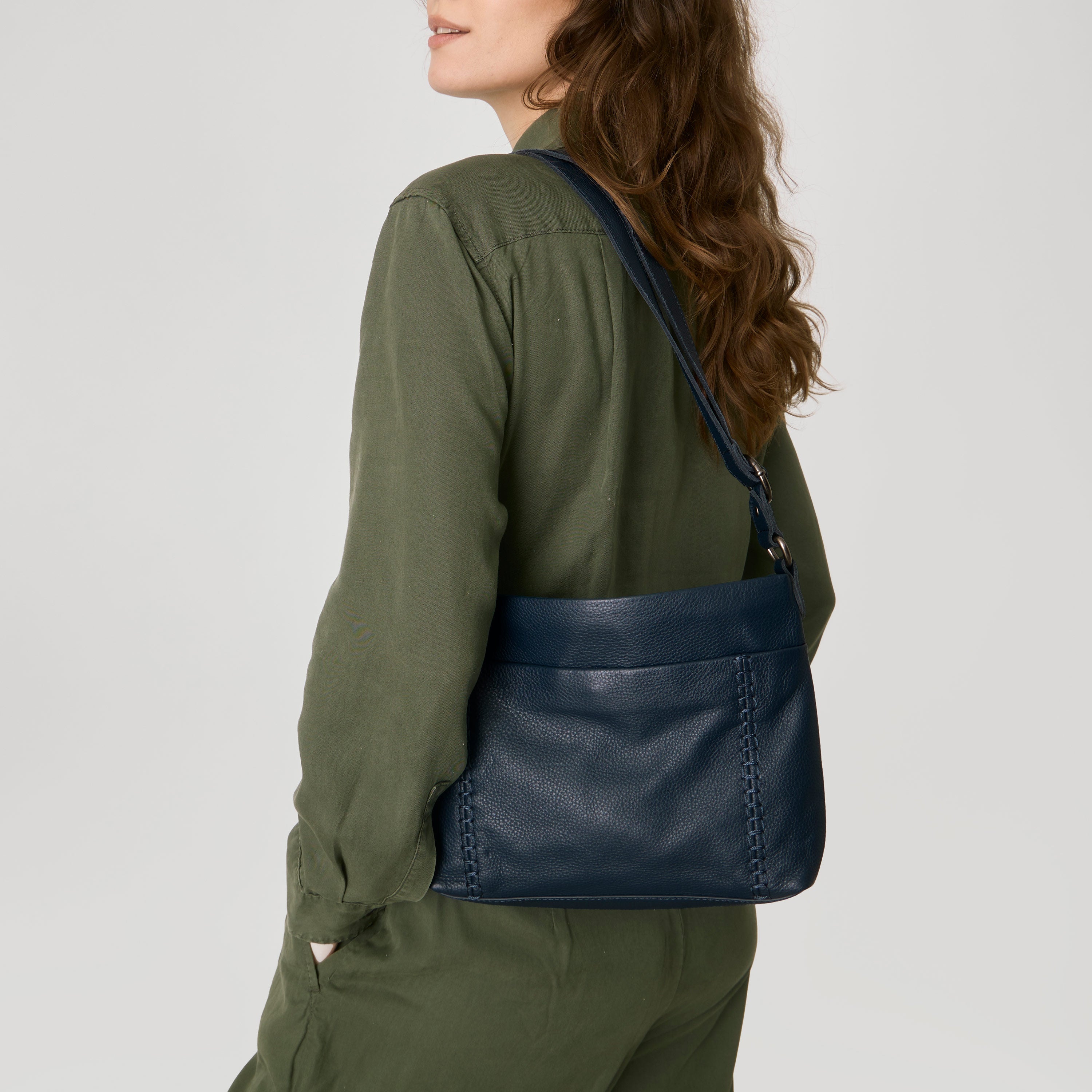 The Sak Melrose Crossbody - Leather - Indigo