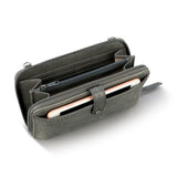 The Sak Iris Smartphone Wallet - Leather - Slate Leaf Embossed