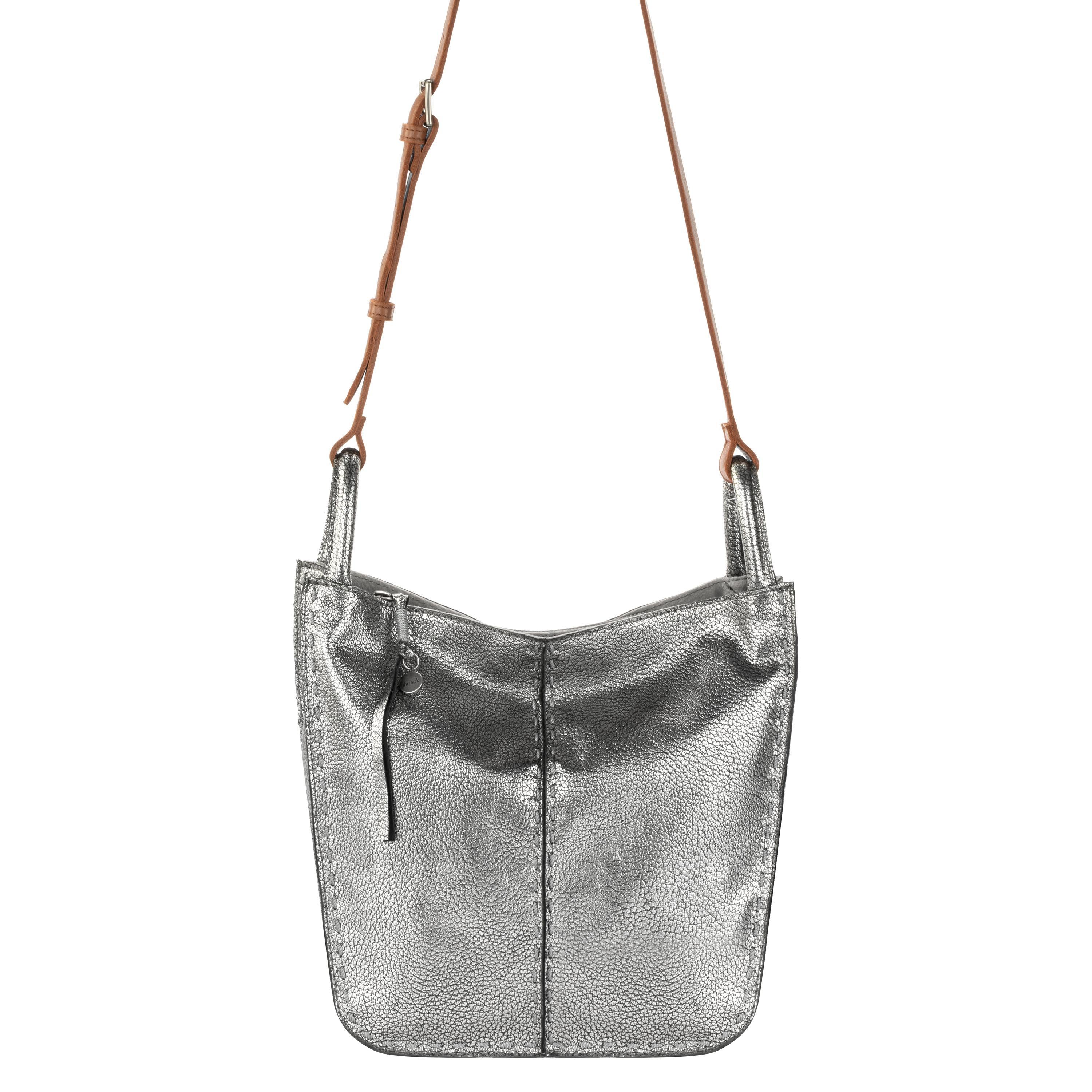 The Sak Los Feliz Crossbody - Leather - Dark Silver