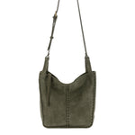 The Sak Los Feliz Crossbody - Leather - Moss Suede