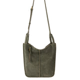 The Sak Los Feliz Crossbody - Leather - Moss Suede