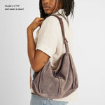 The Sak Los Feliz Hobo - Leather - Mushroom Suede