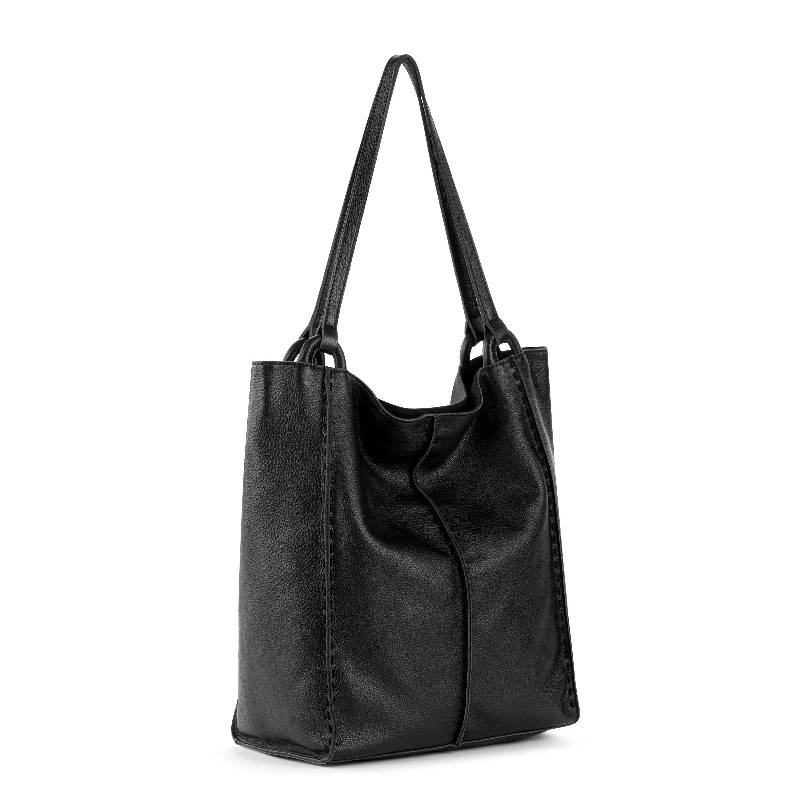 The Sak Los Feliz Tall Tote - Leather - Black