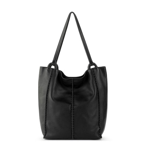 The Sak Los Feliz Tall Tote - Leather - Black