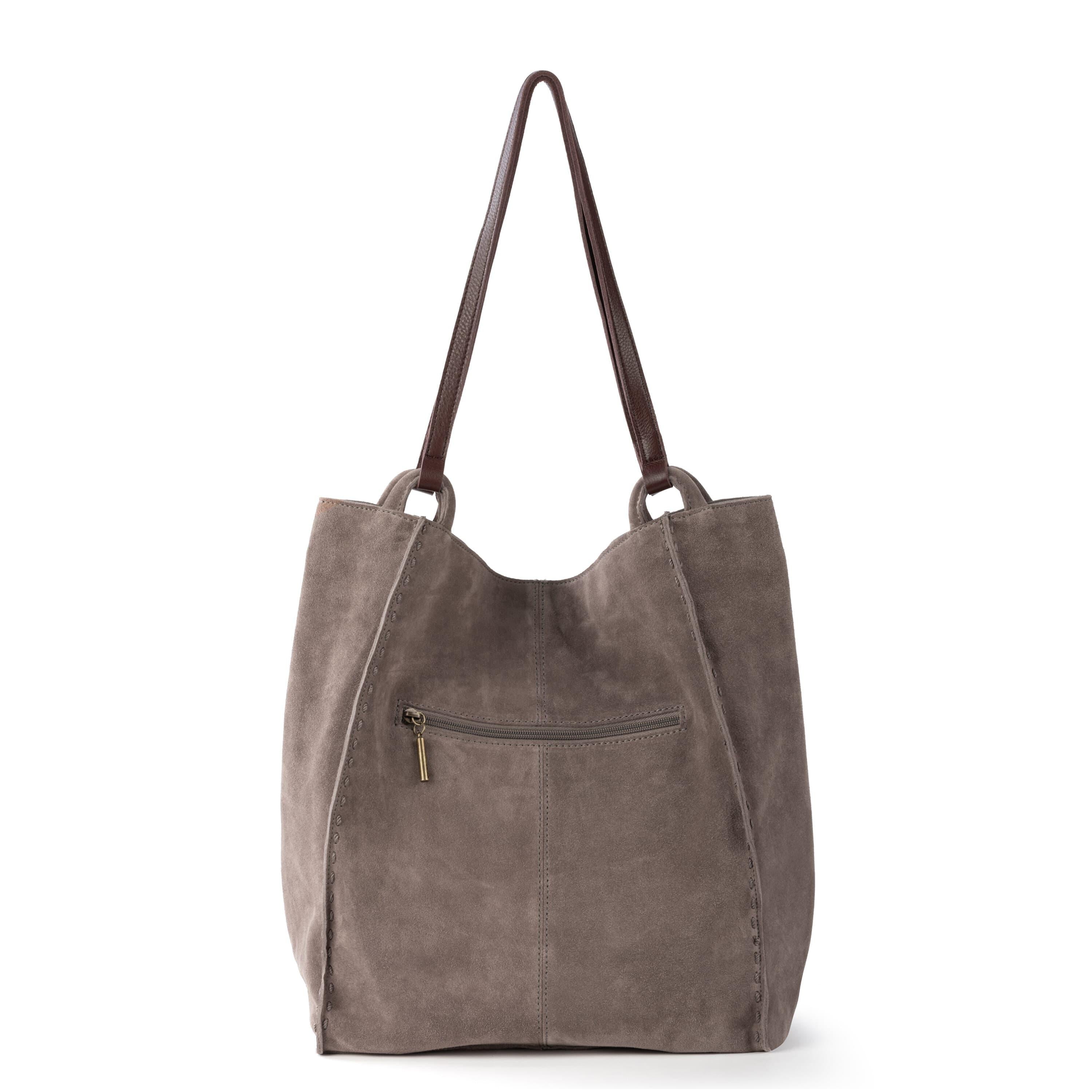 The Sak Los Feliz Tall Tote - Leather - Mushroom Suede